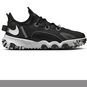 Nike Kids Future Field Cleats Flex Black and White 3.5Y